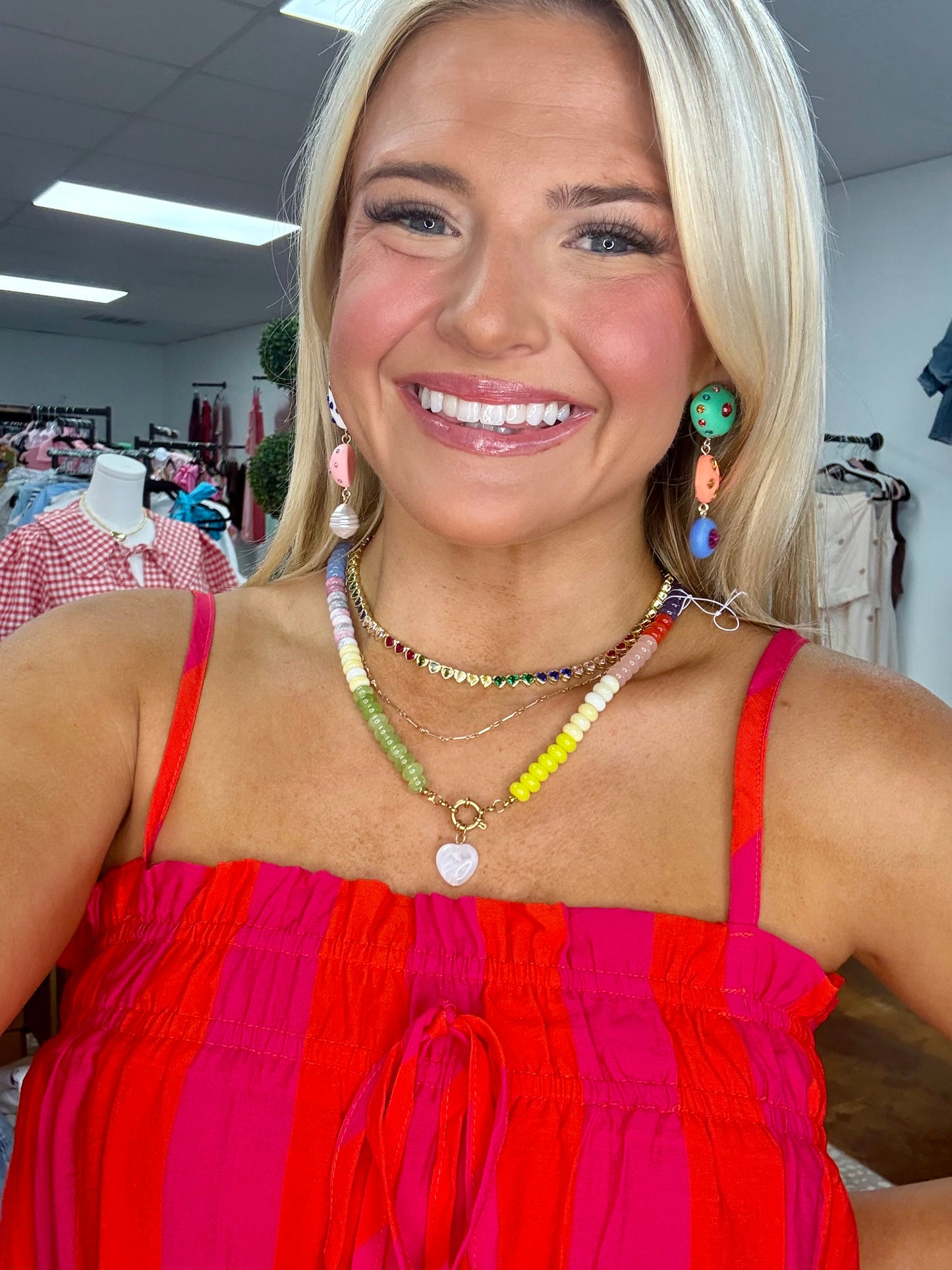 Hannah Asymmetrical Drop Earrings