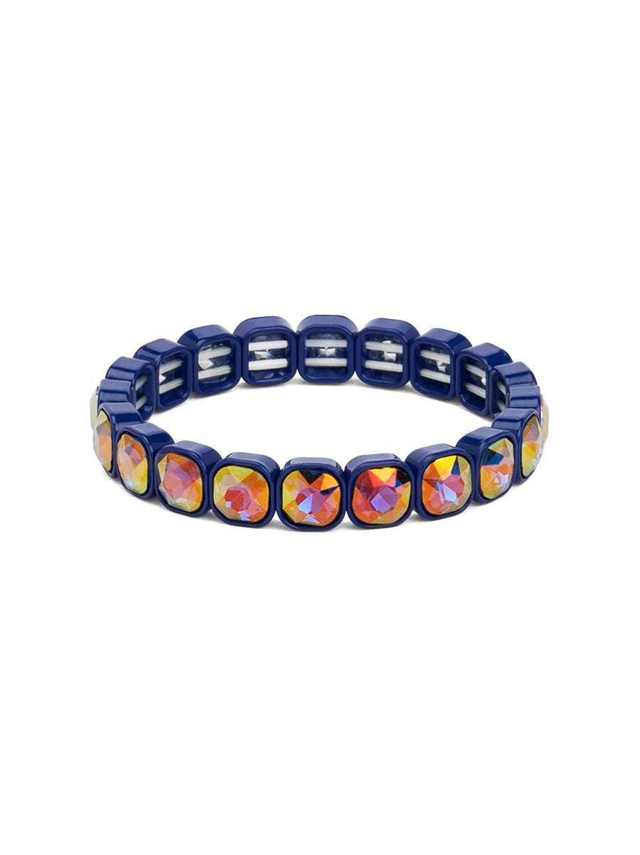 Square Crystal Stretch Bracelet