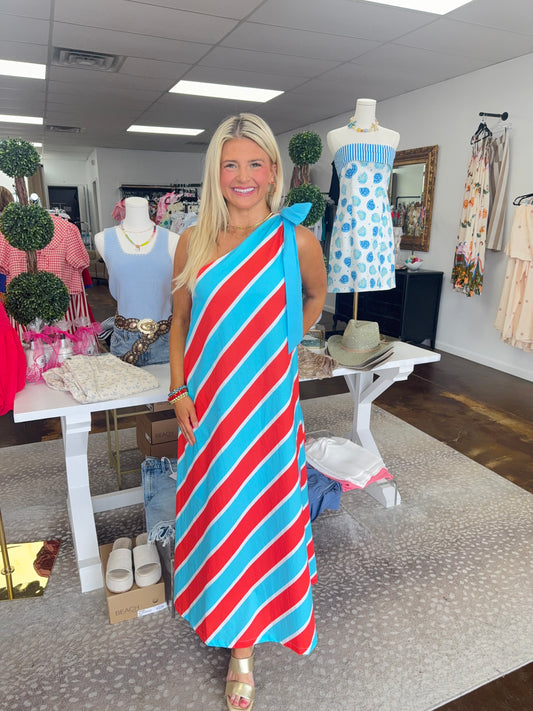 The “Betsy” Striped Maxi Dress