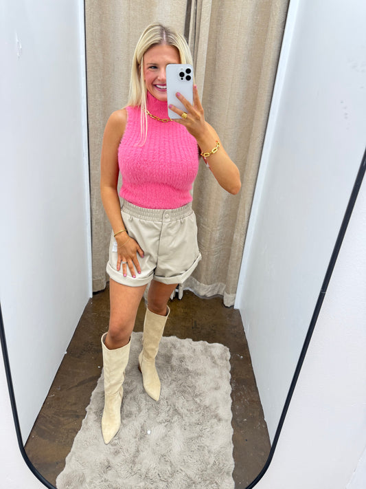The “Claudia” Sleeveless Sweater