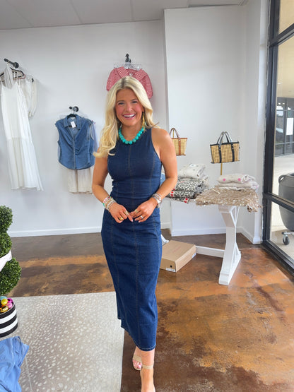 Marcy Denim Midi Dress