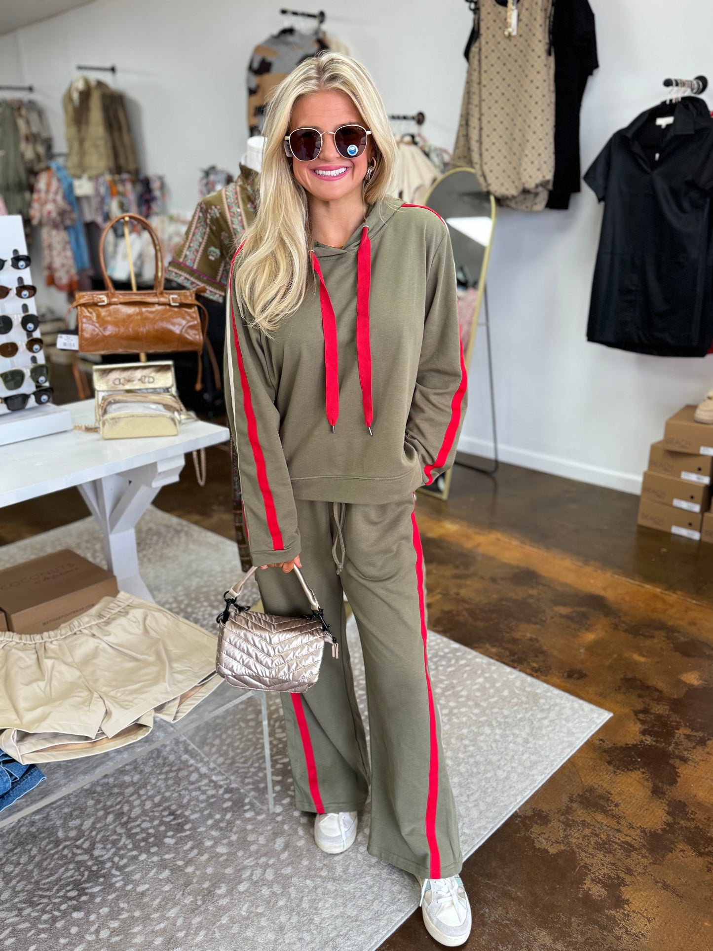 Olive Pullover/Pants Set