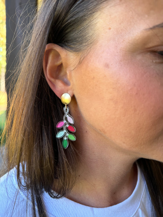 Christmas Light Earrings