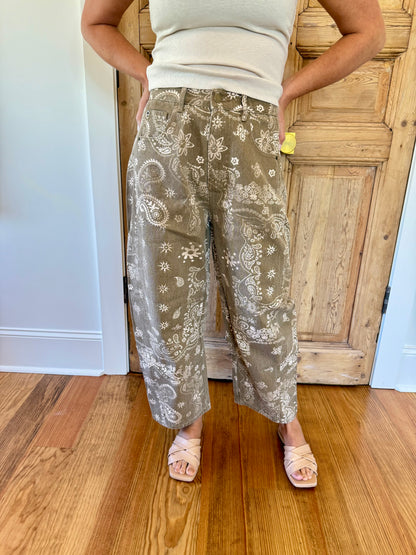 Paisley Washed Jeans