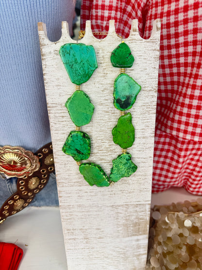 Natural Agate hand beaded Necklace