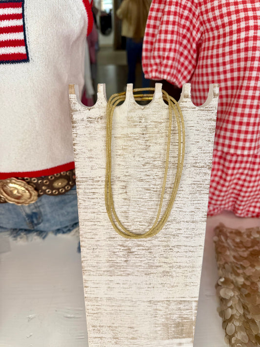 Gold Mesh Necklace With Magnetic Clasp