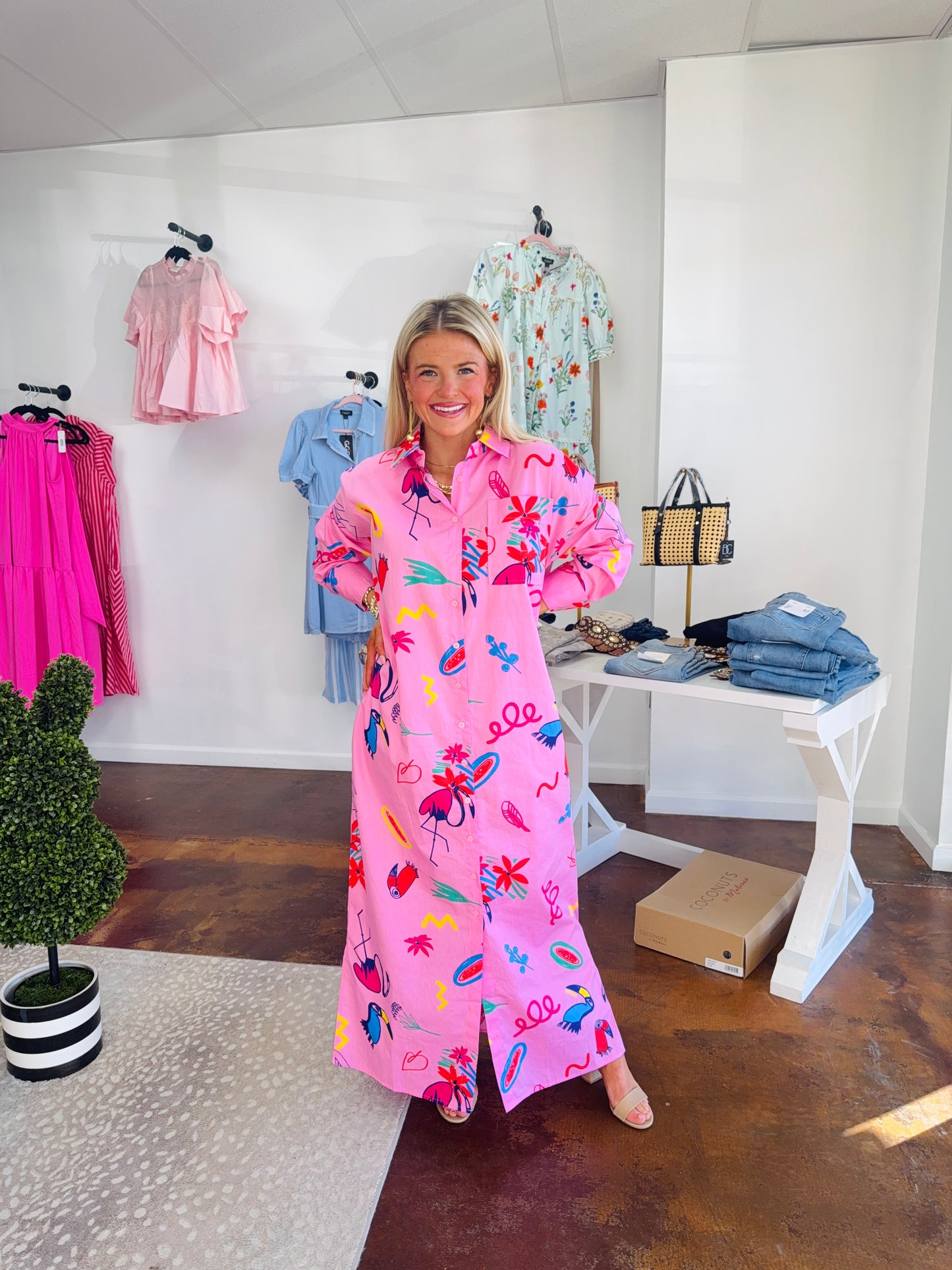 Artist Shirt Maxi Dress