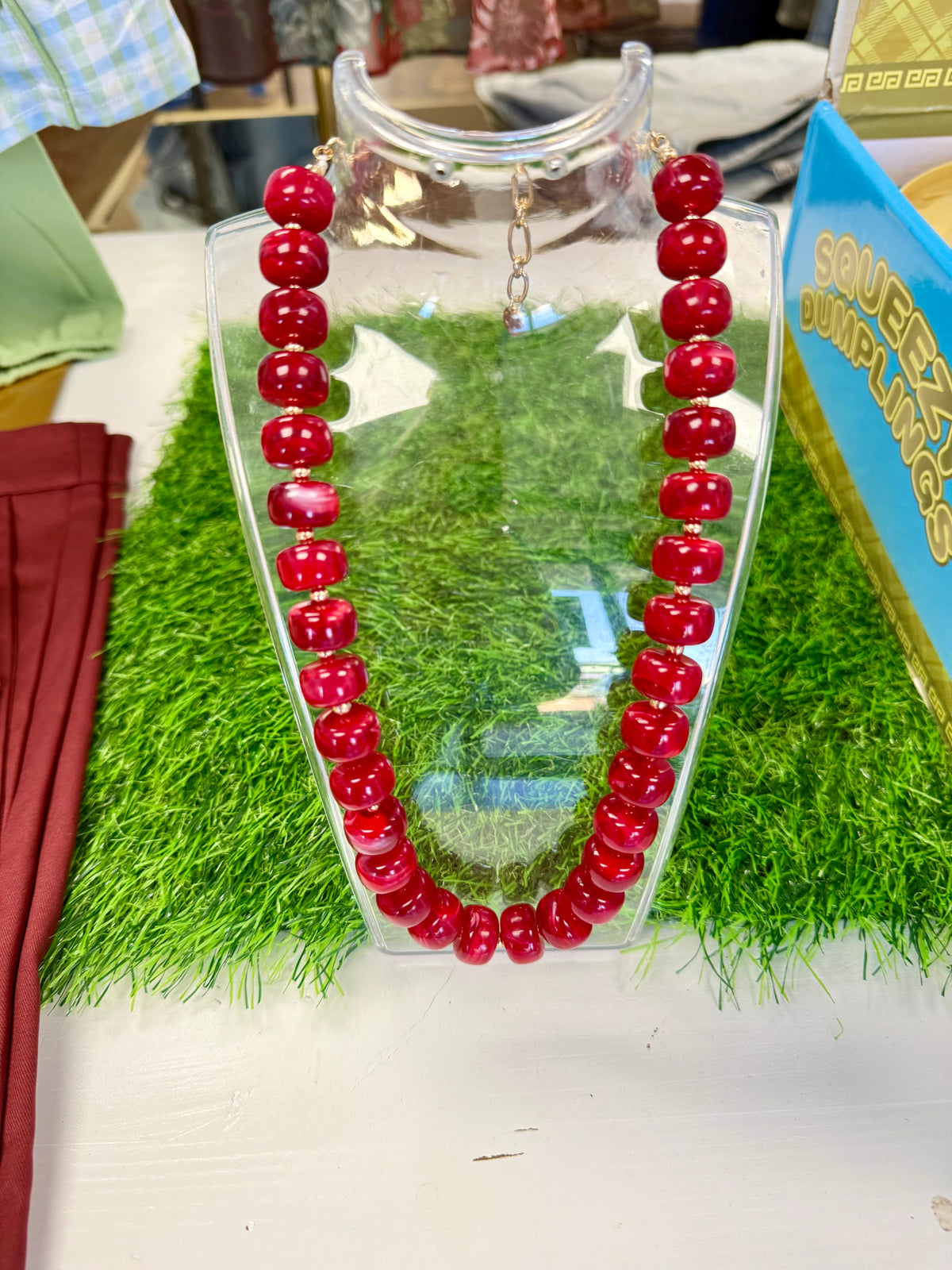 Mini Oval Beaded Necklace