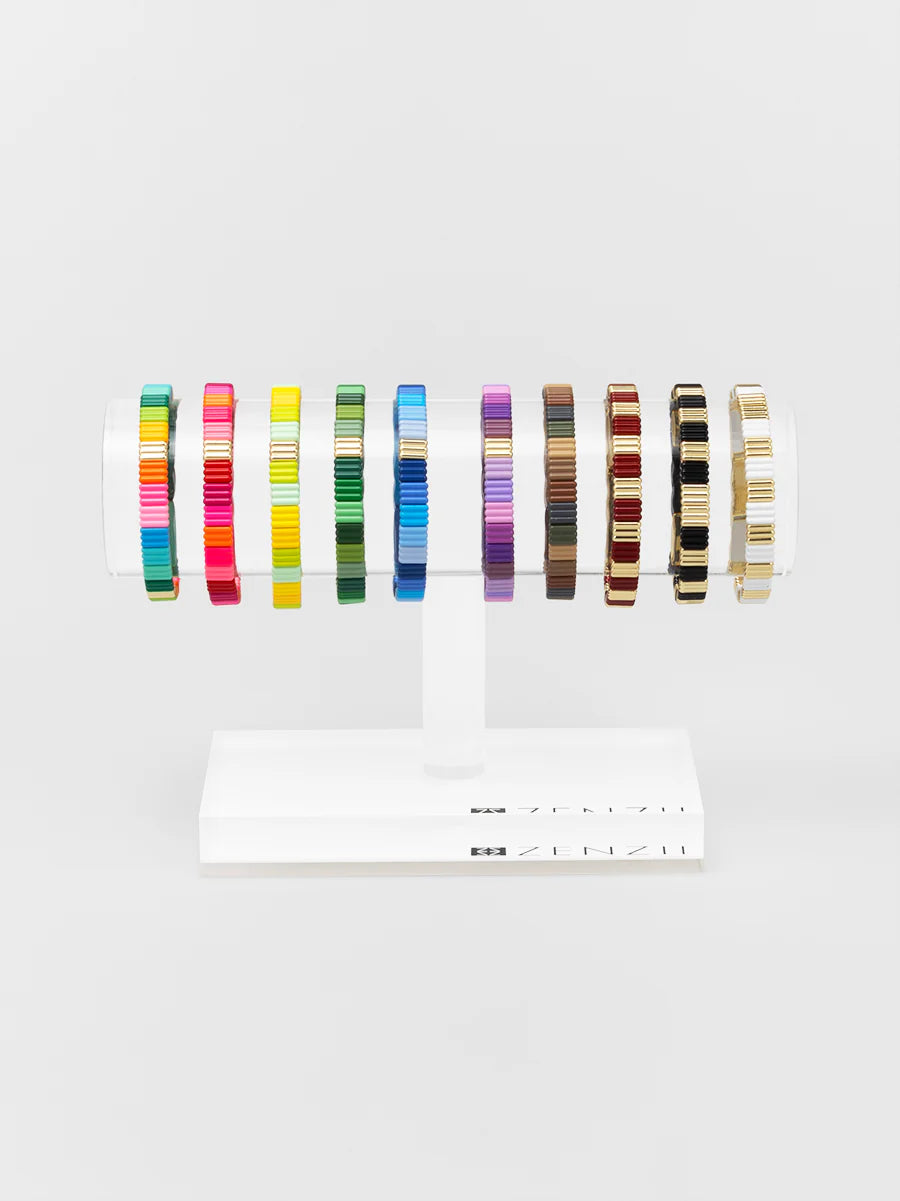 Rubber Enamel Stretch Bracelet