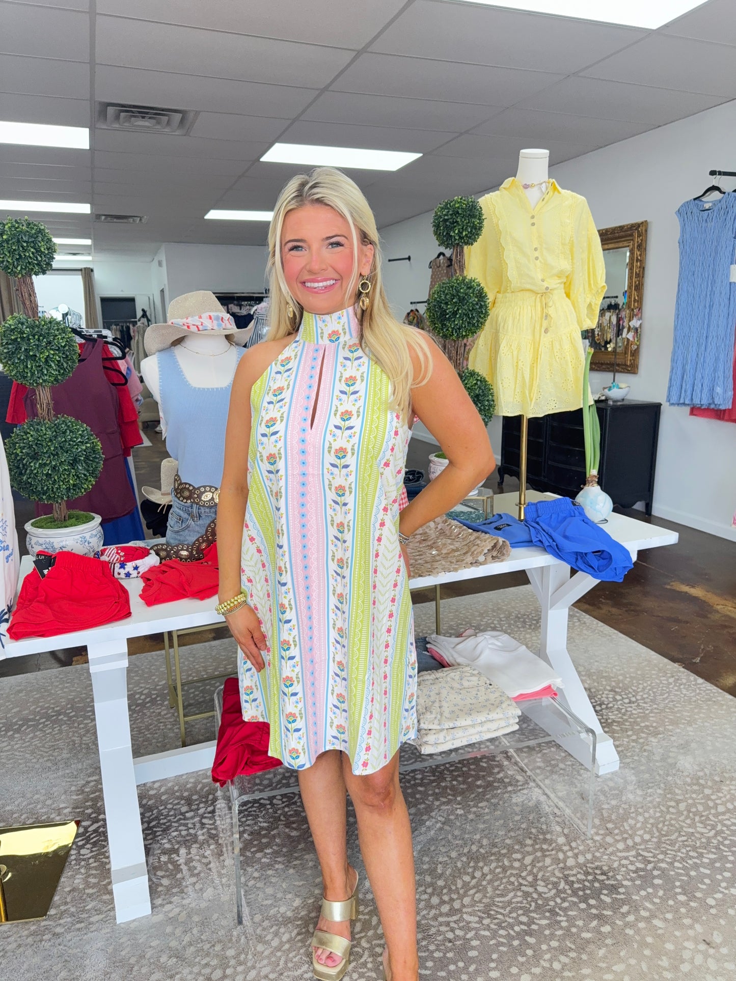 Ada Halter Neck Mini Dress