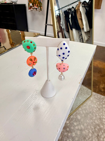 Hannah Asymmetrical Drop Earrings