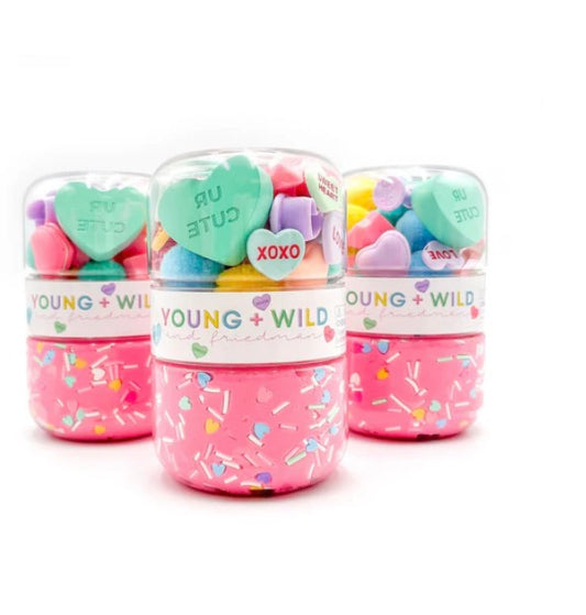 Grab & Go Jar - Pastel Hearts Sensory Dough