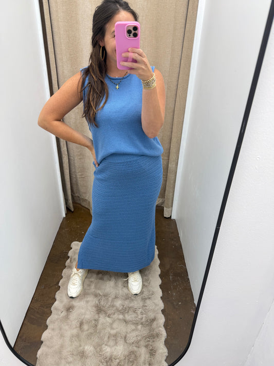 Knit Sweater Tank/Skirt Set