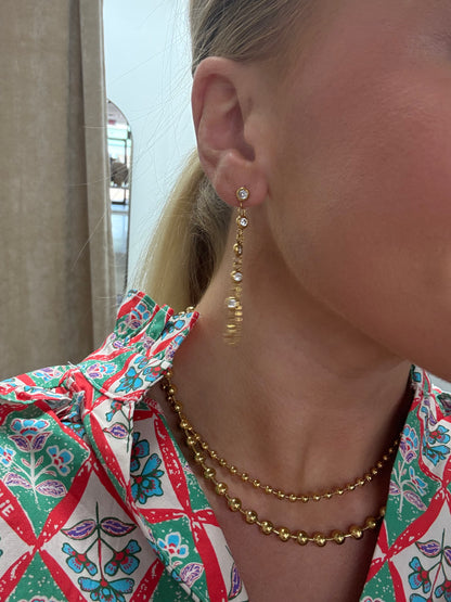 Diamond Chain Earrings