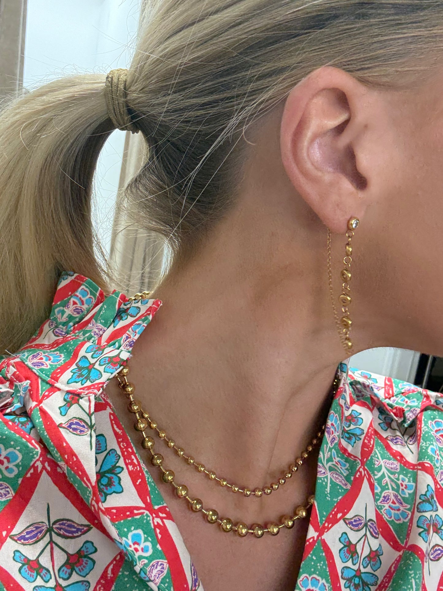 Diamond Chain Earrings