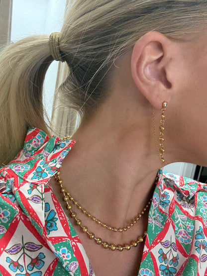 Diamond Chain Earrings