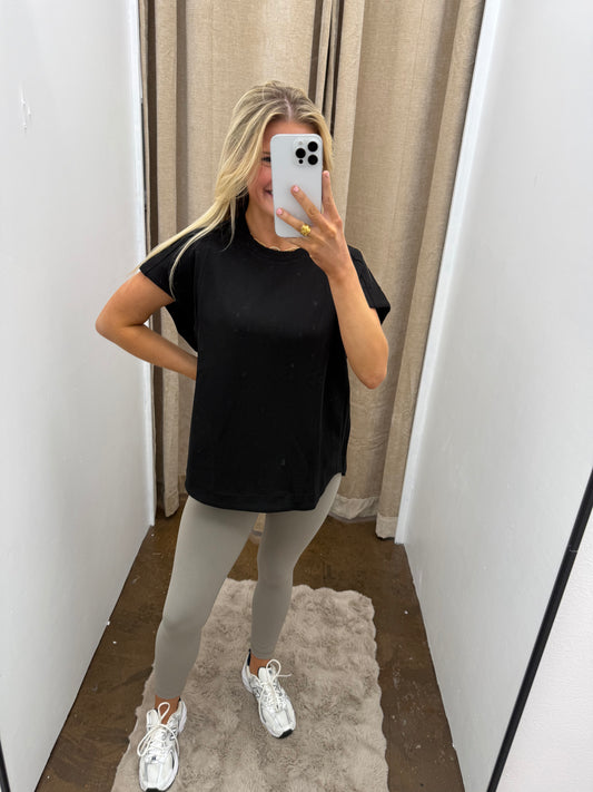 Oversized Sleeveless Structured Sweatshirt