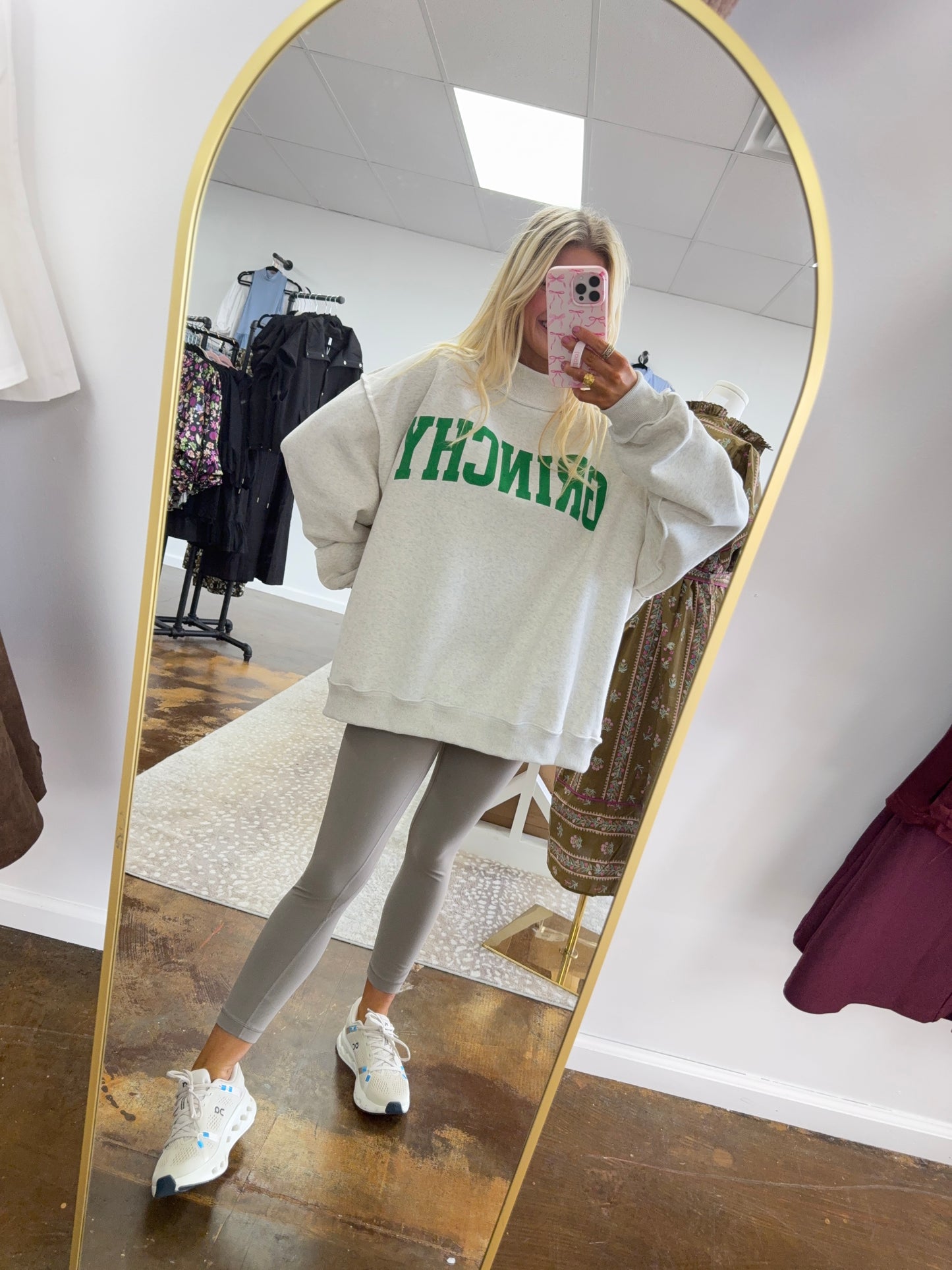 Grinchy & Naughty Reversible Sweatshort