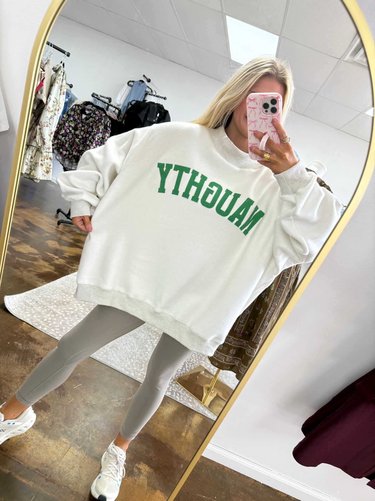 Grinchy & Naughty Reversible Sweatshort