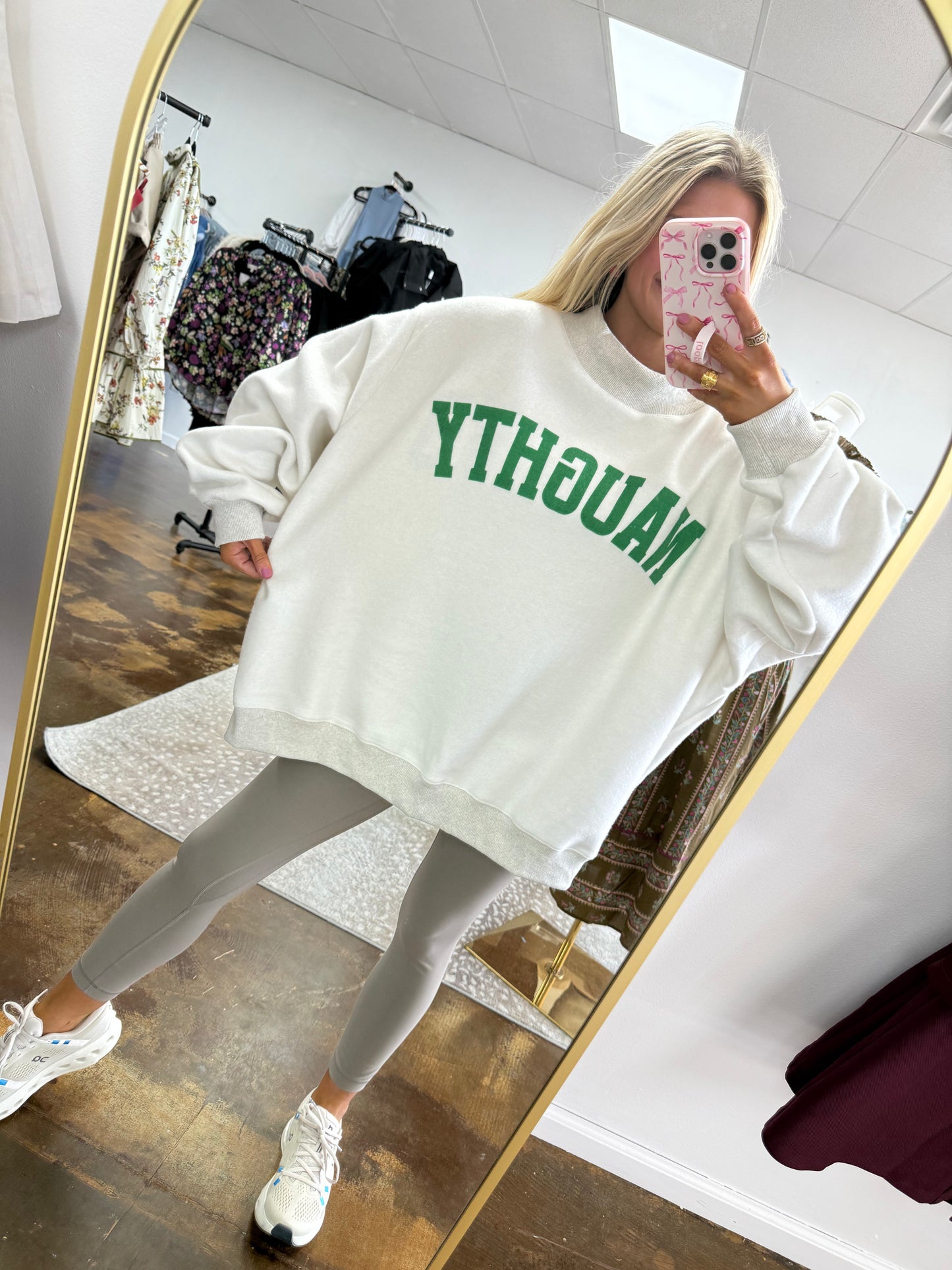 Grinchy & Naughty Reversible Sweatshort