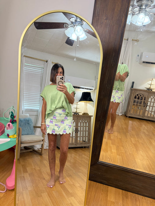 Poppy Kourt Scallop Skort