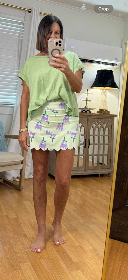 Poppy Kourt Scallop Skort