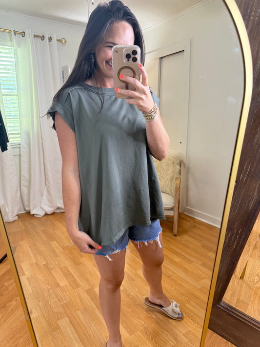 Scoop Neck Muscle Tee