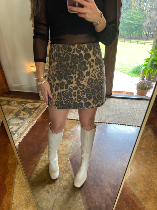 Leopard Skirt