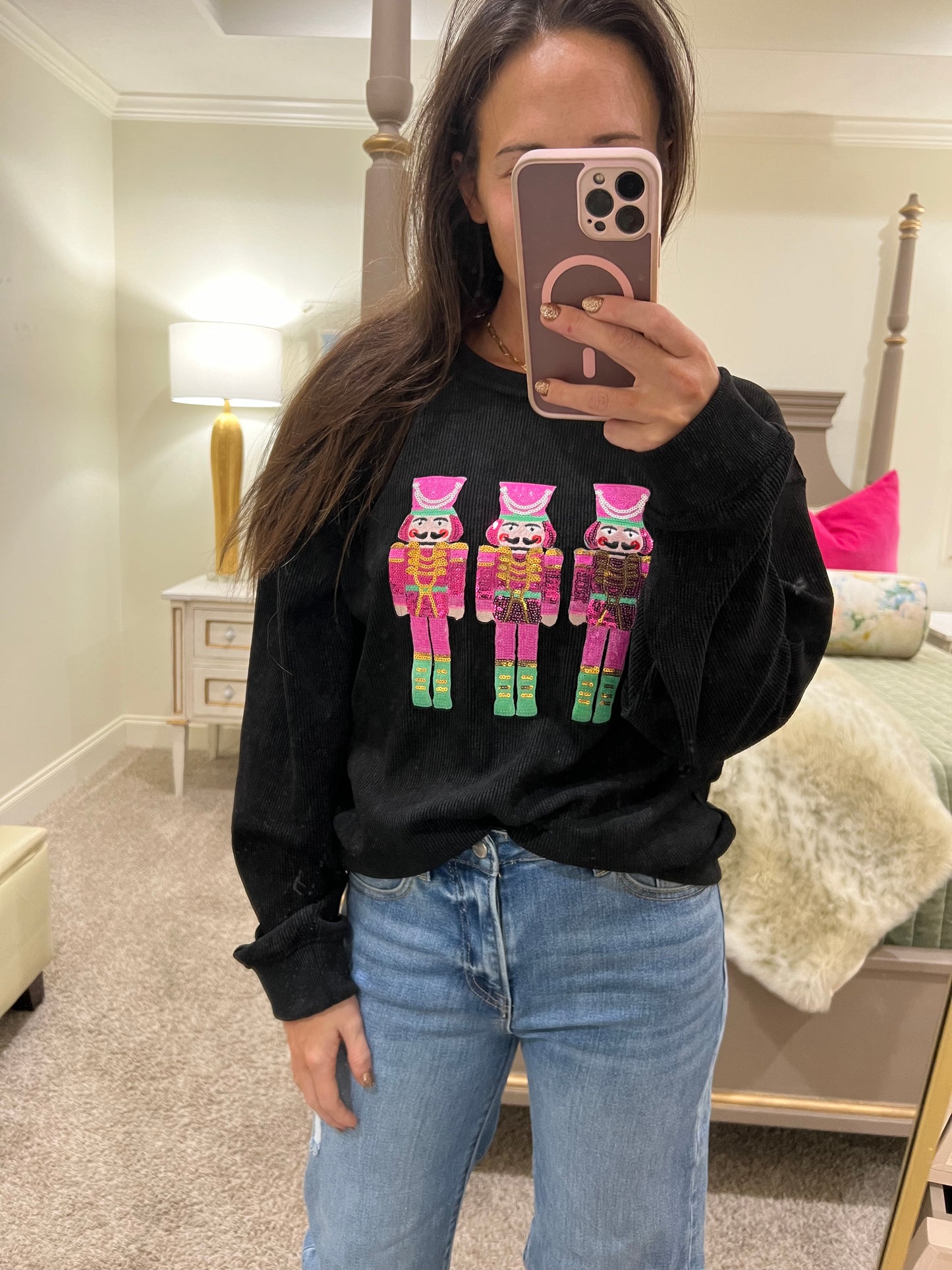 Sequin Nutcracker Sweatshirt