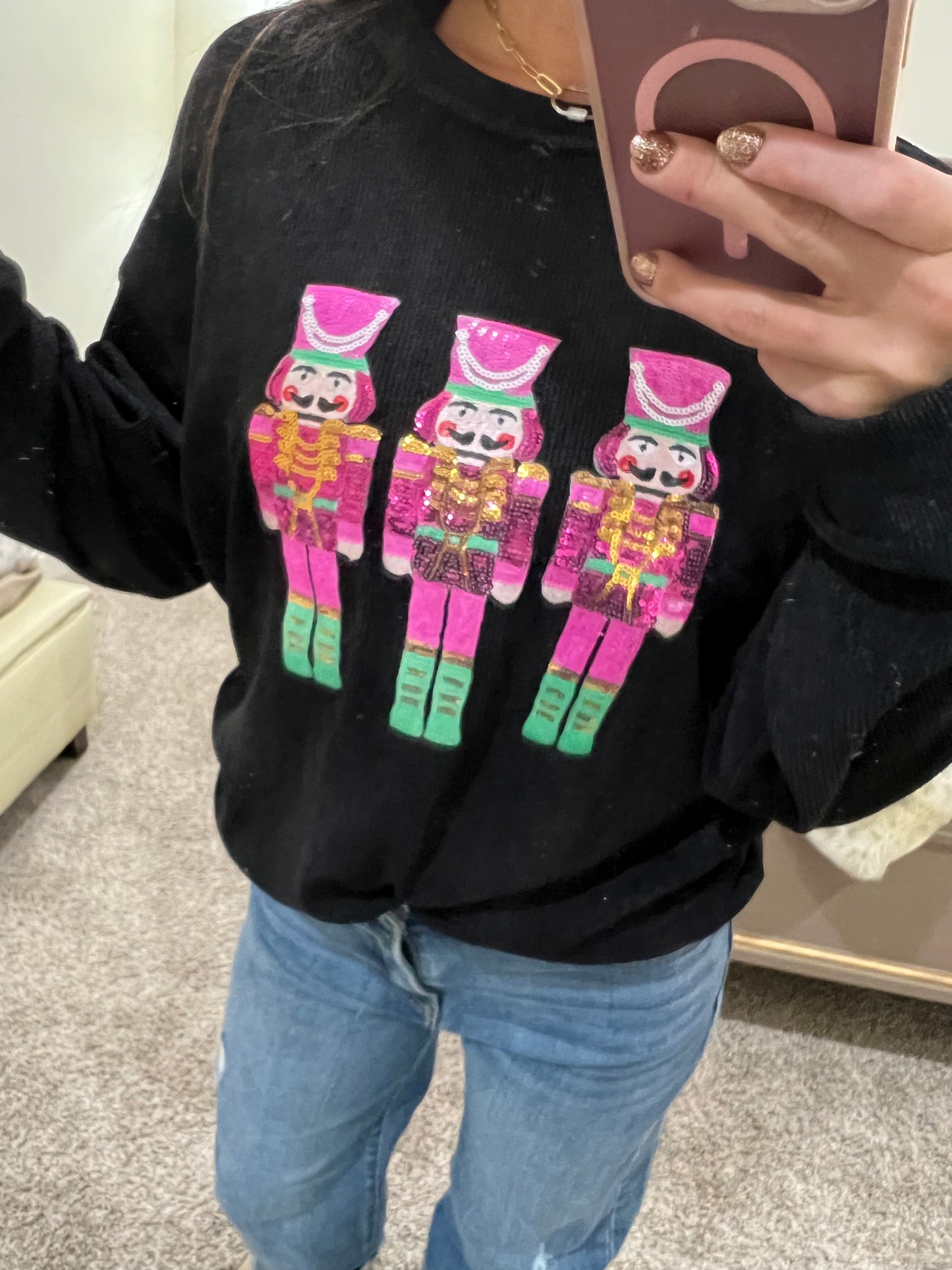 Sequin Nutcracker Sweatshirt