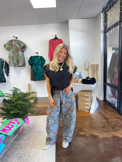 Grey Butterfly Barrel Jeans