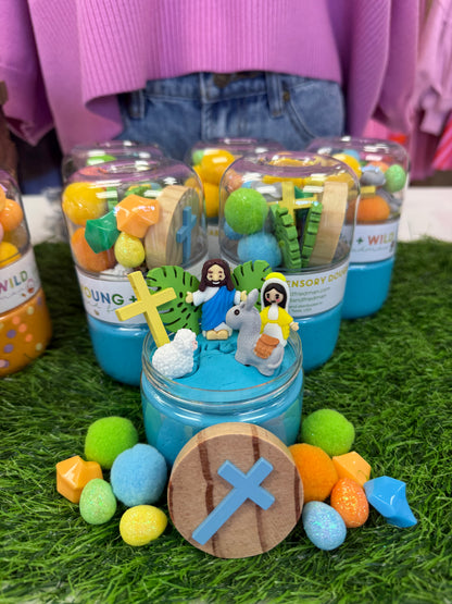 Easter Grab & Go Sensory Dough Jar