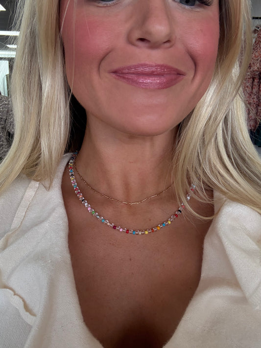 Color Beaded Necklace