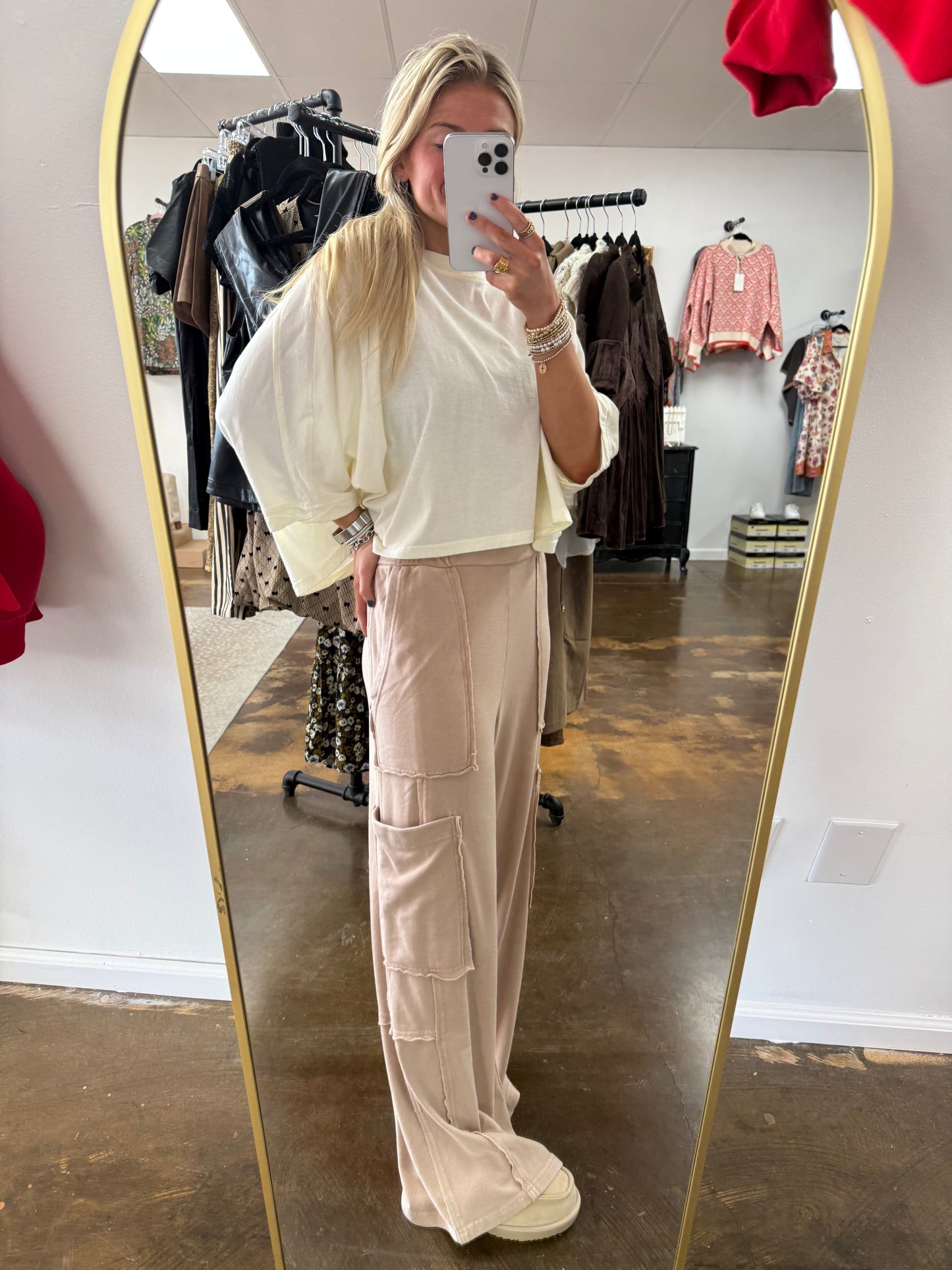 Wide Leg Knit Bottoms