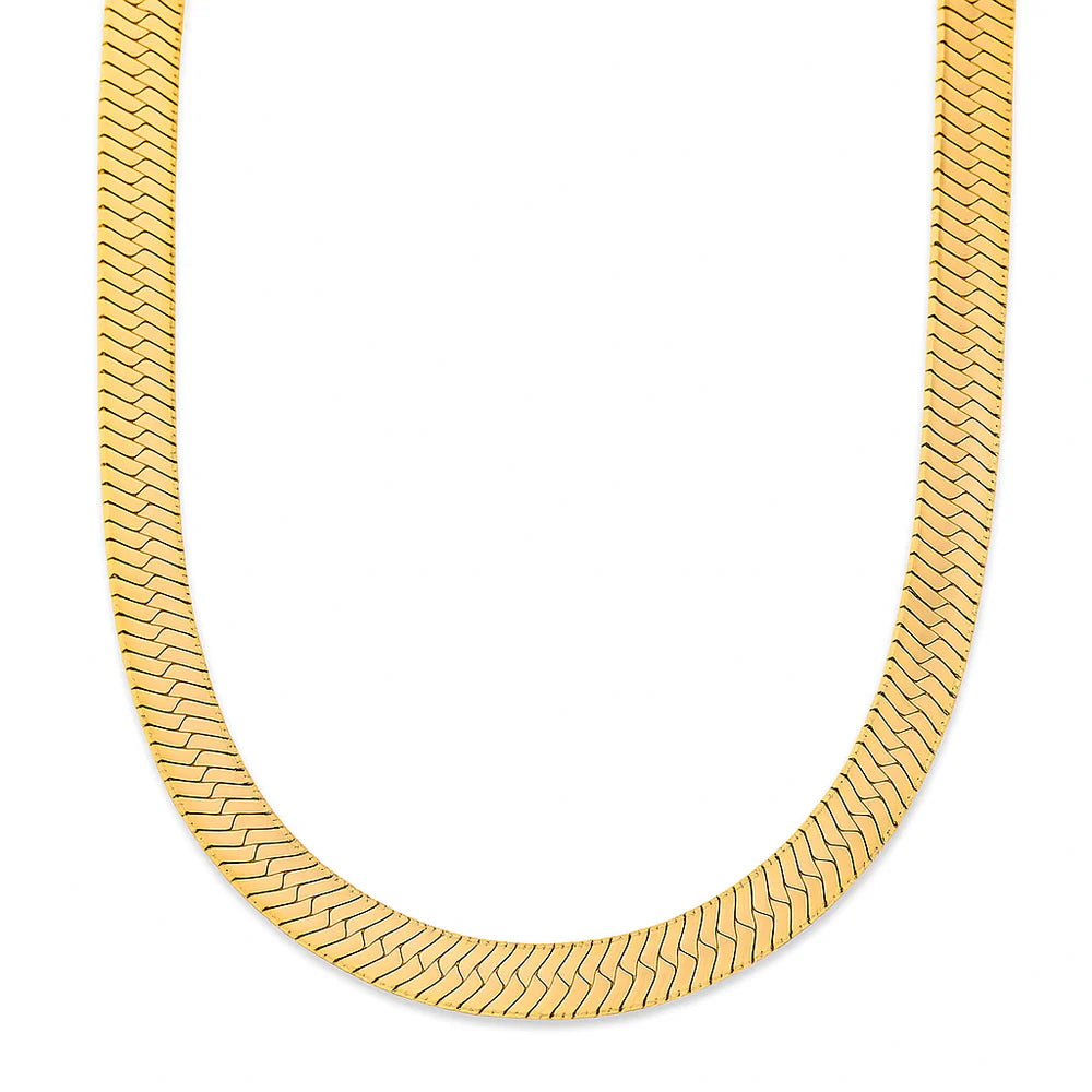 Paola Herringbone Chain Necklace