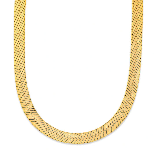 Paola Herringbone Chain Necklace