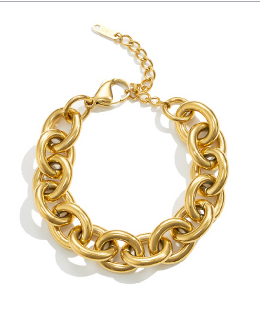 Chunky Chain Stainless Steel Bracelet