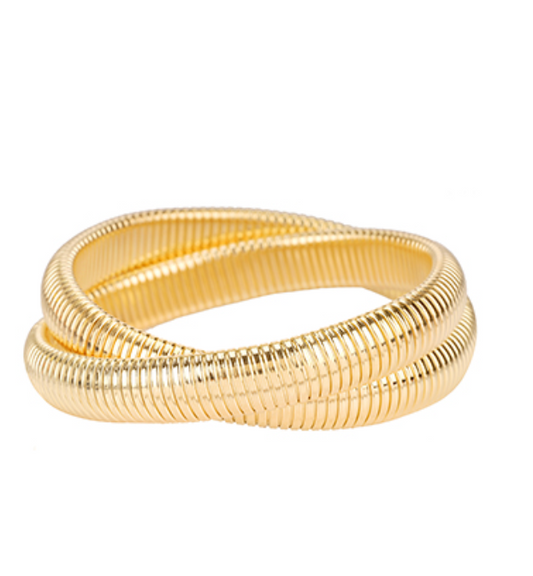 2 Row Herringbone Twisted Bracelet