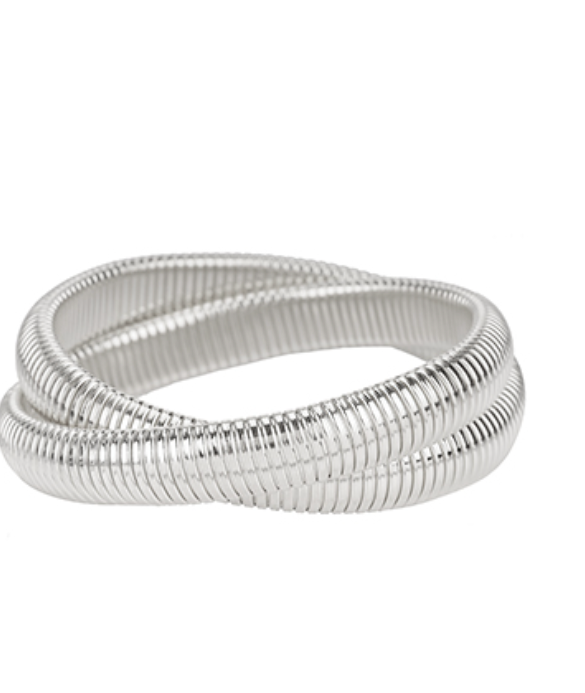 2 Row Herringbone Twisted Bracelet
