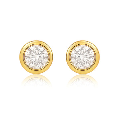 Cateana Bezel Stud Earring