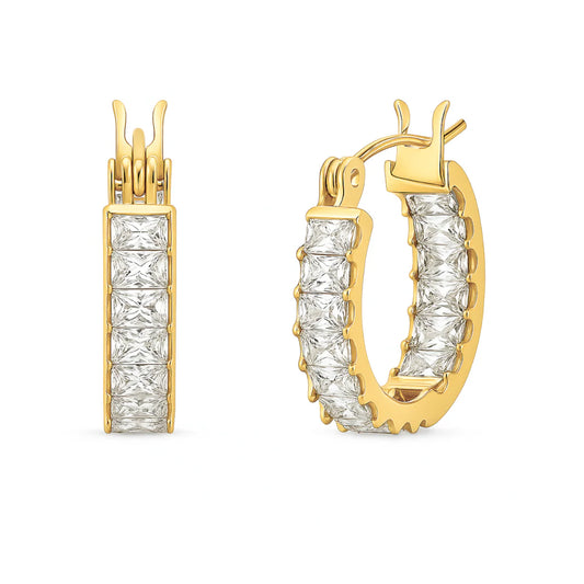 Lyndsay Huggie Hoop Earring