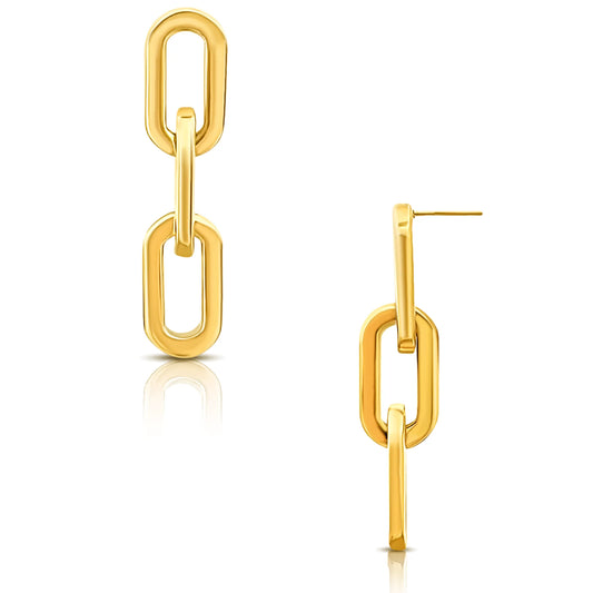 Gage Oversized Link Earrings