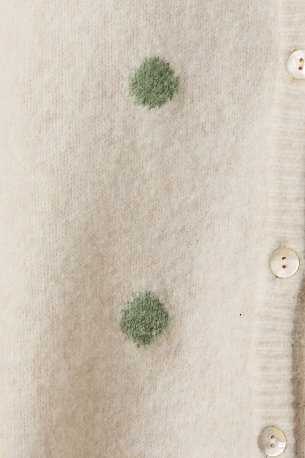 Long Sleeve Crew Neck Dot Sweater