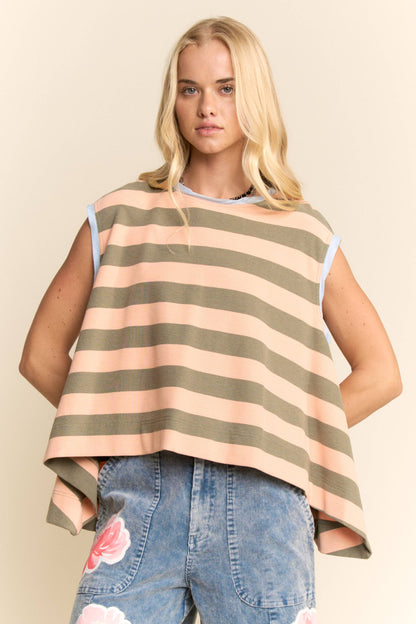 Striped Sleeveless Top