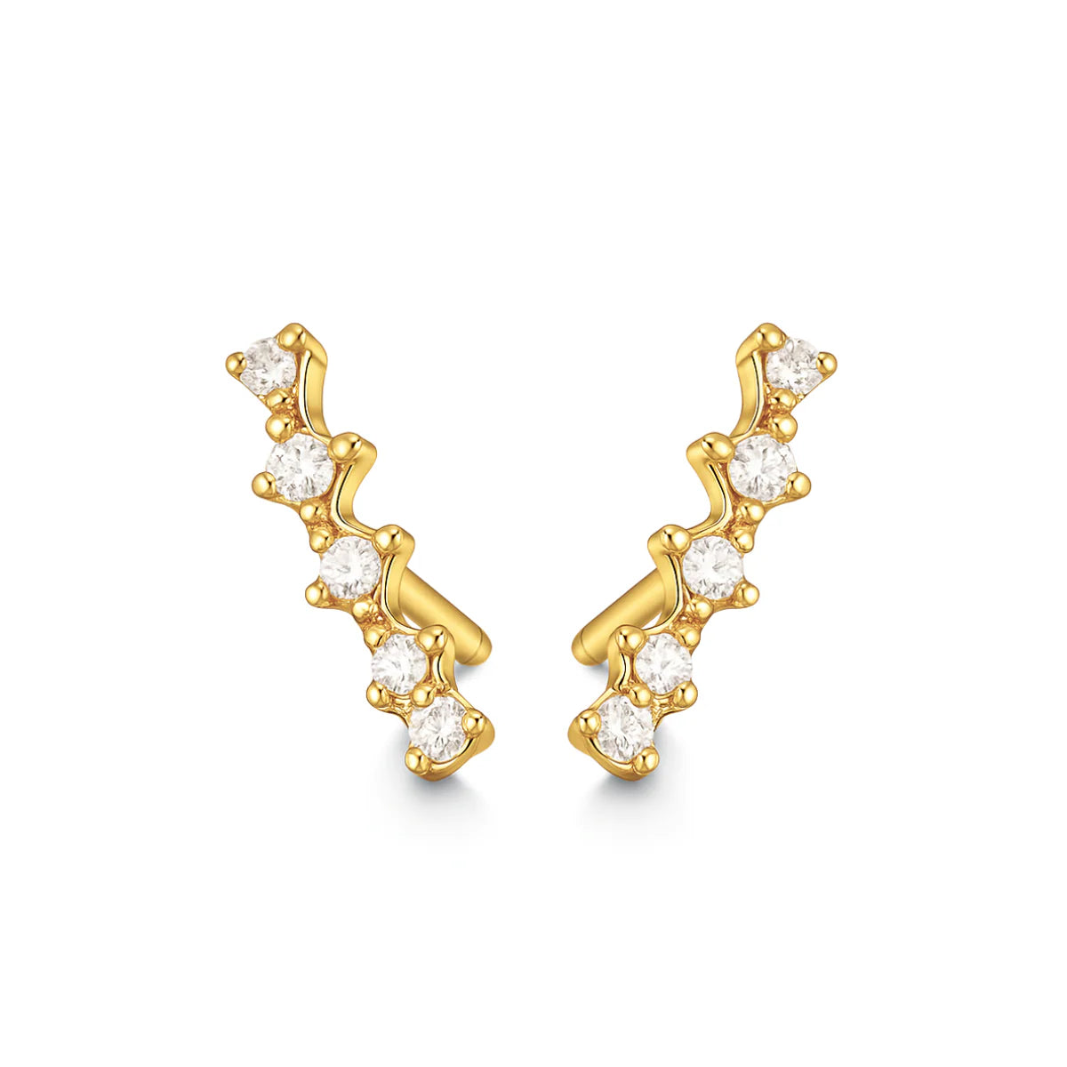 Lolita Climber Stud Earring - Gold
