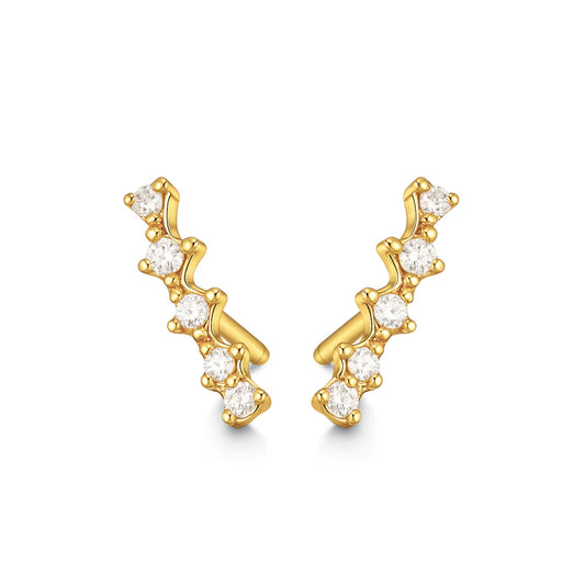 Lolita Climber Stud Earring - Gold