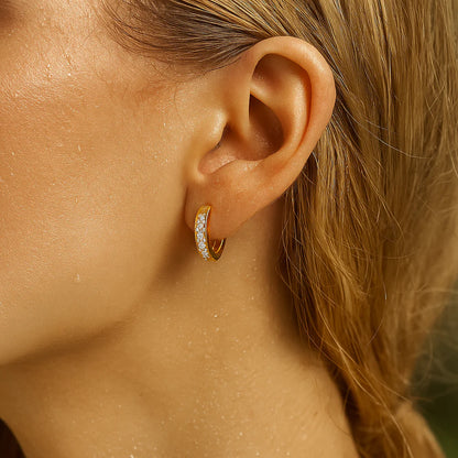 Tinsley Huggie Hoop Earring