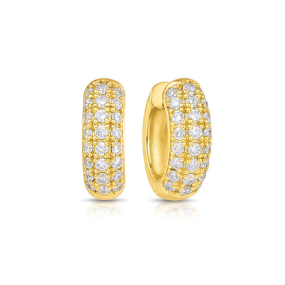 Yolanda Huggie Hoop Earring - Gold