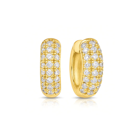Yolanda Huggie Hoop Earring - Gold